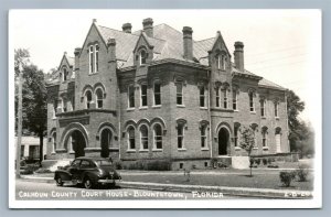 BLOUNTSTOWN FL CALHOUN COUNTY COURT HOUSE VINTAGE REAL PHOTO POSTCARD RPPC