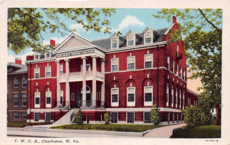 CHARLESTON WEST VIRGINIA YWCA YOUNG Women CHRISTIAN ASSOCIATION POSTCARD 1931