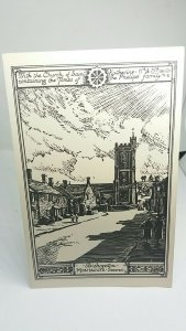 Vintage Antique Postcard Bishopston Montacute Somerset St Katherine Church