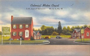 Colonial Motor Court 5 miles east of Baltimore - Baltimore, Maryland MD  