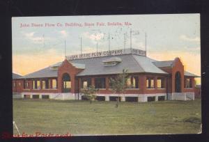 SEDALIA MISSOURI STATE FAIR JOHN DEERE PLOW COMPANY BUILDING VINTAGE POSTCARD