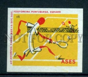 500700 PORTUGAL ASES tennis Vintage match label