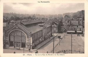 B105296 France Flers Vue sur la Place du Marche Rue Schnetz