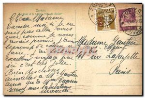 Postcard Old Zurich Utoquai Mit Dampier Stadt Zurich Boat