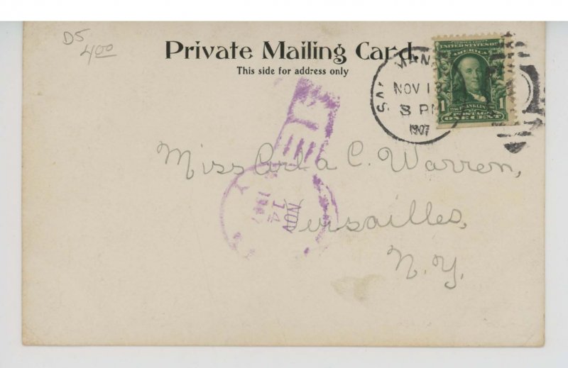 NY - Salamanca. Junior High School    *Private Mailing Card