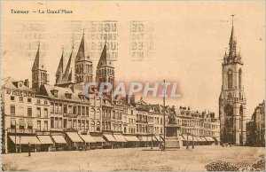 Old Postcard Tournay Grand Place