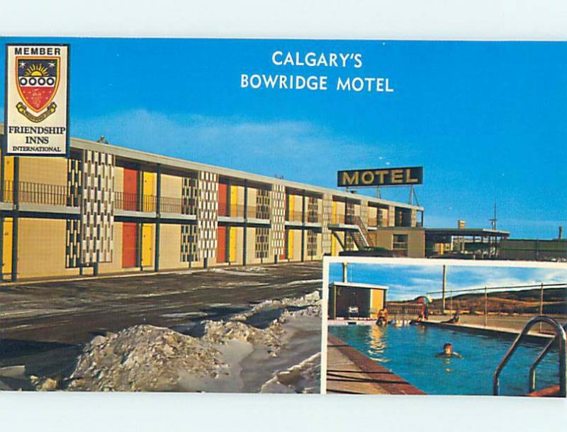 Unused Pre-1980 BOWRIDGE MOTEL Calgary Alberta AB o0501