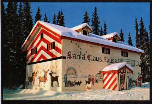 AK Santa Claus House Santa NORTH POLE ALASKA Postcard