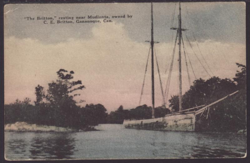 The Britton,Sail Boat Postcard