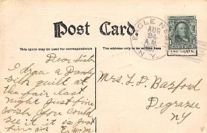 On a Flying Trip Toy Doll 1907 postal marking on front