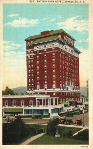 Vintage Postcard 1938 Battery Park Hotel Asheville North Carolina Asheville Post