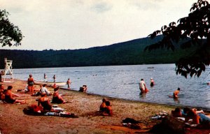 New York Lake George Bathing Beach At Rogers Rock State Campground