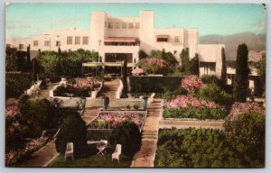 Samarkand Hotel Santa Barbara CA UNP Hand Colored Albertype Postcard K9