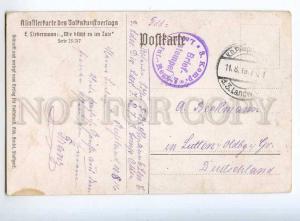 240724 Forest by LIEBERMANN Vintage WWI MILITARY POSTMARK PC