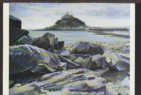 St Michael's Mount Bernard Evans Painting Postcard BIN 