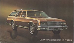 Postcard Caprice Classic Station Wagon Chevrolet