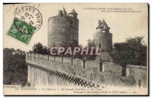 Postcard Old feudal Chateau of Fougeres