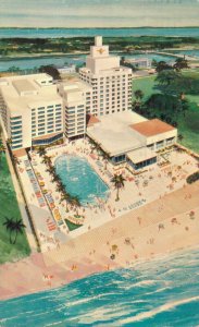 USA Cadillac Hotel Miami Beach Florida Chrome Postcard 03.58