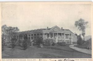 Niagara Falls Ontario Canada Clifton Hotel Street View Antique Postcard K96861