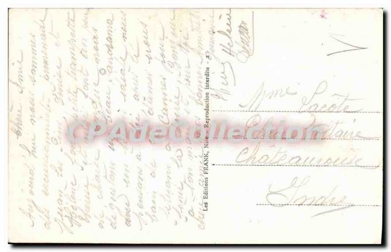 Old Postcard Juan Les Pins Beach