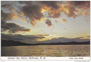 Sunset at Chaleur Bay,  Dalhousie,  New Brunswick,  Canada,  50-70s