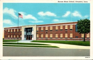 Iowa Ottumwa Horace Mann School 1943 Curteich