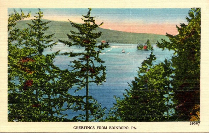 Pennsylvania Greetings From Edinboro 1947