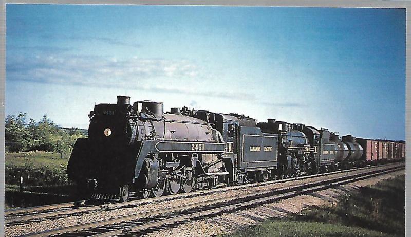 CANADIAN PACIFIC RAILWAY #2451 & #2706 DOUBLEHEADER