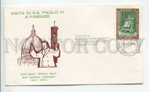 448186 Vatican 1966 visit Pope Paolo VI to Florence special cancellations COVER