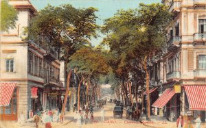 Egypt Cairo Chareh el Manakh Street vintage postcard B934