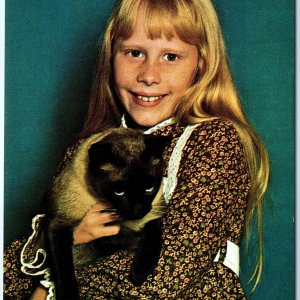 c1970s Adorable Amy Carter Siamese Cat President Jimmy's Daughter Chrome PC A297