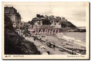 Old Postcard Panorama of Granville Beach