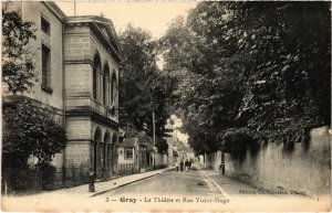 CPA Gray Le Theatre Rue Victor-Hugo (1273216)
