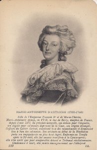 Royalty, Marie Antoinette, Queen of France, Portrait Engraving 1910-20