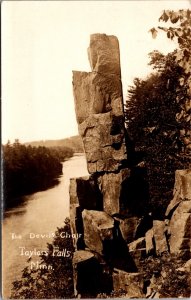 Real Photo Postcard The Devil's Chair in Taylors Falls, Minnesota