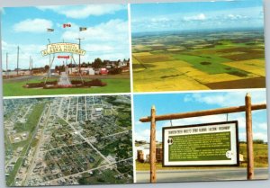 postcard Dawson Creek, B.C. Mile 0 Alaska Highway