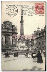 Postcard Ancient Monument Brussels Anspack