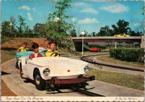 Six Flags Super Sports Cars On Route 66 Postcard PC267