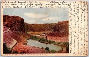 1906 Blue Lakes Idaho ID Snake River Valley Attraction Posted Postcard