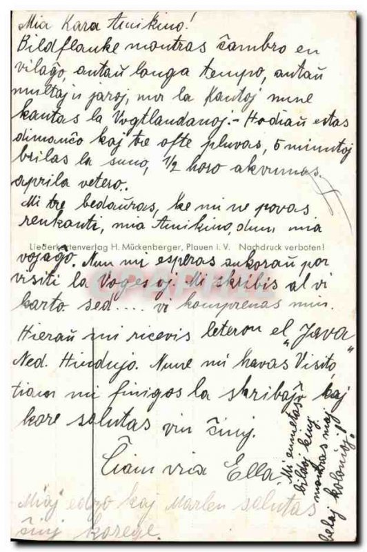 Old Postcard Singing Germany