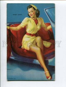 286281 MUTOSCOPE Pin-Up Girl SPORT MODEL by ELVGREN Old card