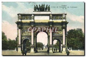 Postcard Old Paris's Arc de Triomphe du Carrousel