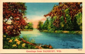 Wisconsin Greetings From Danbury 1940