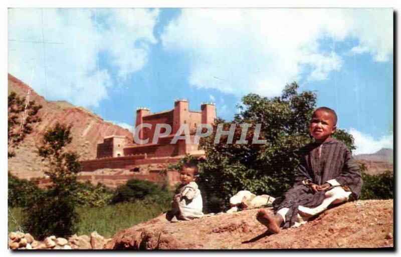 Old Postcard Picturesque Africa North South Poetry Children