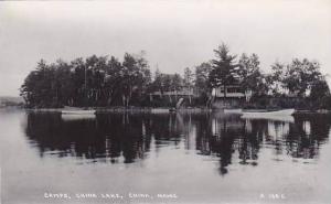 Maine South China Camps China Lake Real Photo RPPC