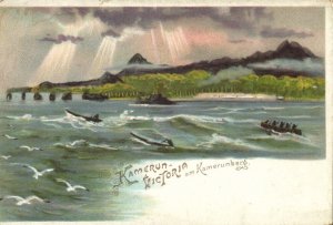 cameroon, VICTORIA, Mount Cameroon, Volcano (1900s) Litho Postcard (3)