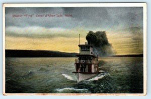 COEUR d'ALENE, Idaho ID ~ STEAMER FLYER White Star Line 3¾x5¾ Postcard 1910s