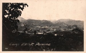 Vintage Postcard Photo Camp Elliott U.S. Marine Installation Panama RPPC