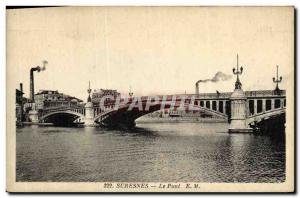 Old Postcard Suresnes Bridge