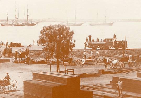 CA - San Diego Harbor - Reproduced Photo of 1880's Scene